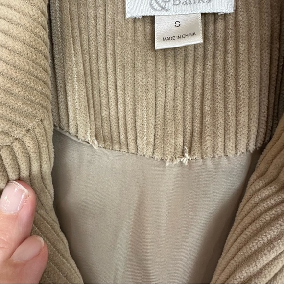 Christopher & Banks Tan Corduroy Vest Small Prep Ivy League Riding Neutral - Picture 8 of 8